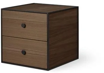 Audo Frame 35 Med 2 Skuffer 35X35X35 Røget Eg