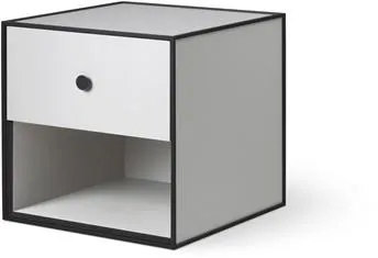 Audo Frame 35 Med 1 Skuffe 35X35X35 Lysegrå
